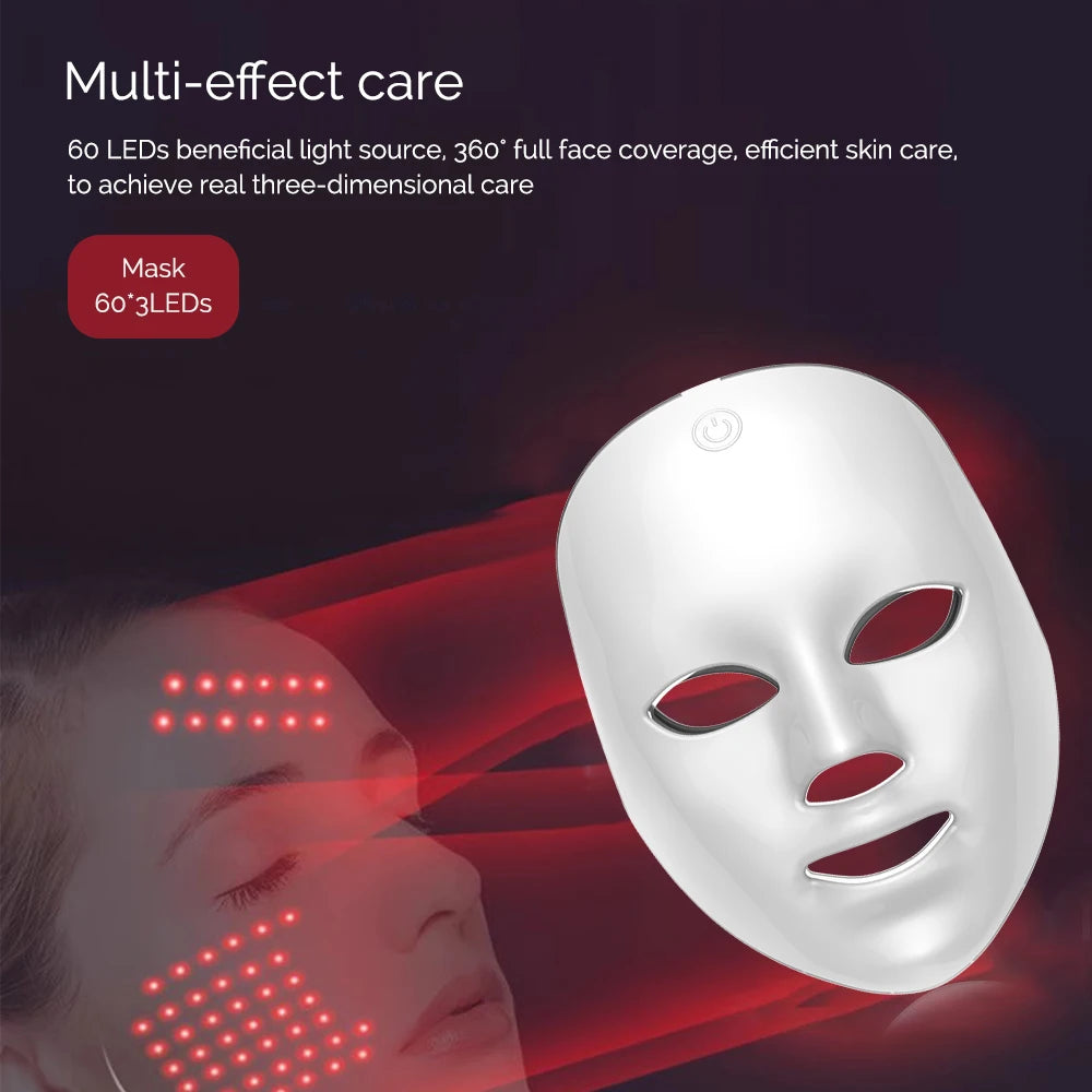 Mascarilla LED de Fototerapia 7 Colores