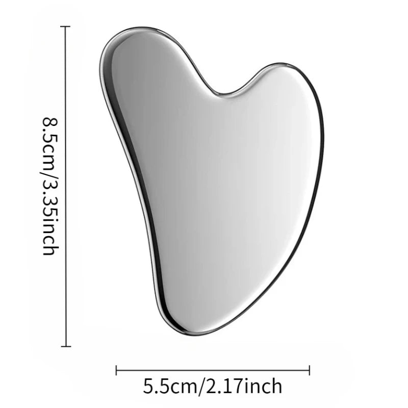 Gua Sha de Acero Inoxidable — Herramienta Facial
