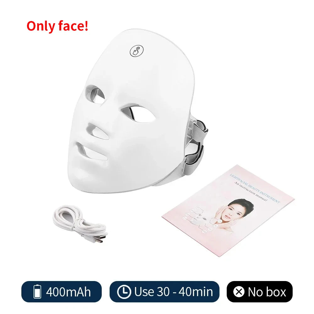 Mascarilla LED de Fototerapia 7 Colores