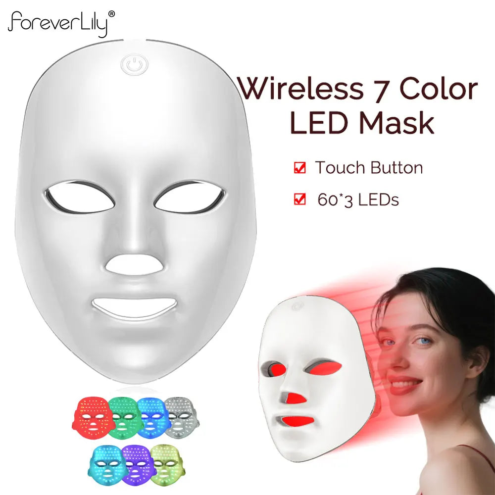 Mascarilla LED de Fototerapia 7 Colores