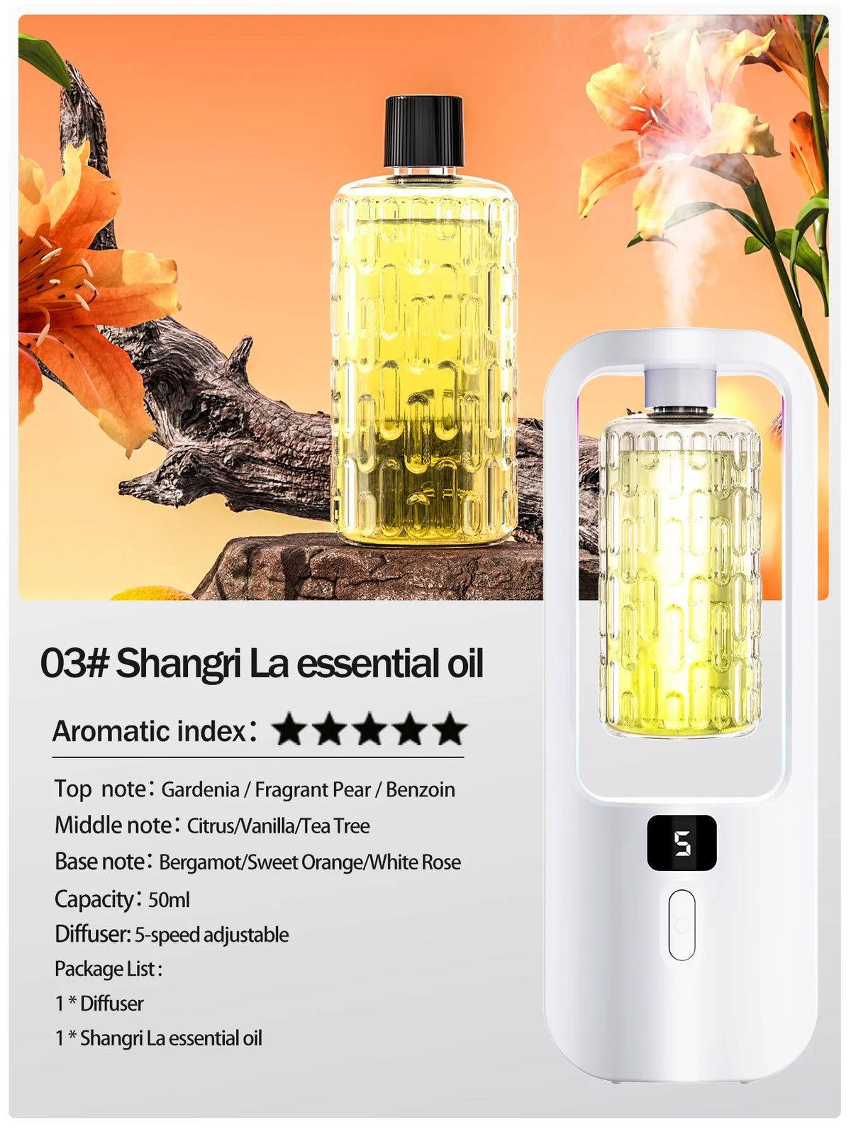 Difusor de Aromaterapia Ultrasónico